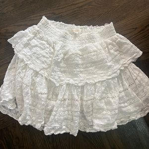 Loveshack fancy skirt (white) XS
